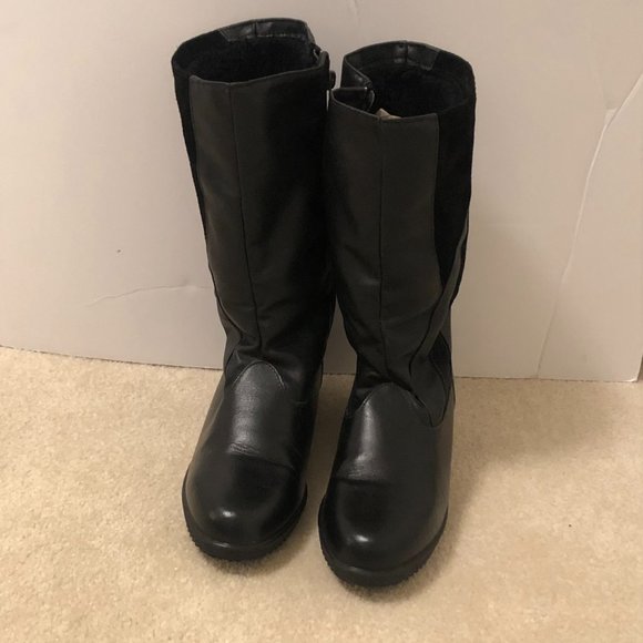 Toasty-Warm Black Toewarmers boots 9N - Picture 2 of 8